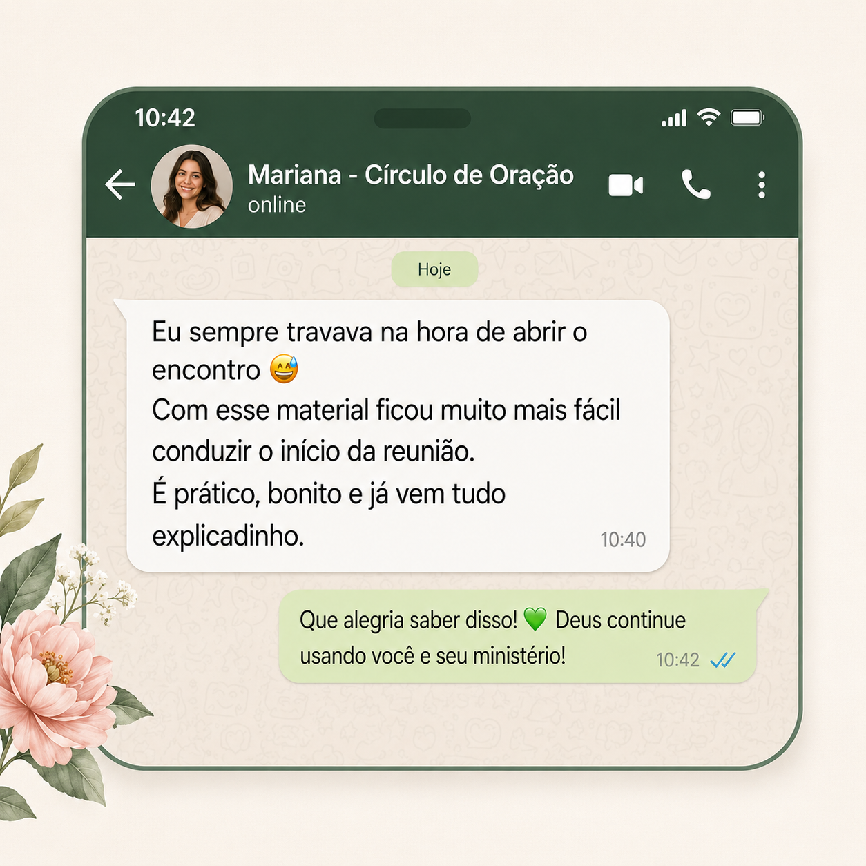 Depoimento Mariana — Círculo de Oração
