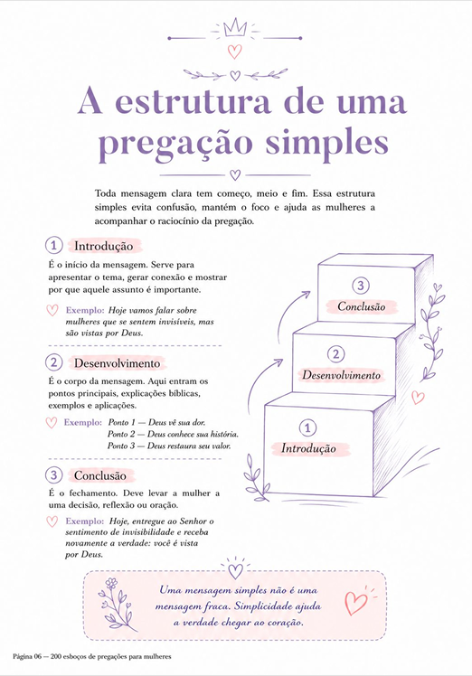 A estrutura de uma pregação simples